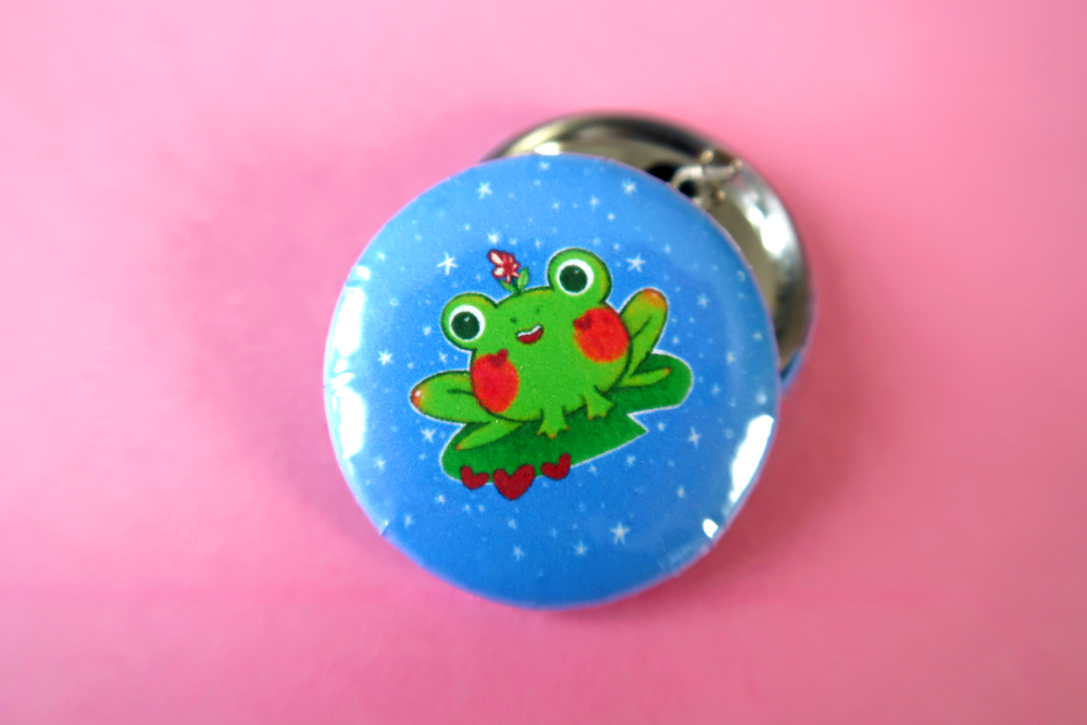 Frog Button Badge
