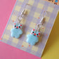 Kawaii Bear Dangly Earrings - CHOOSE FROM 8 COLOURS!