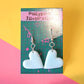 Heart Earrings - CHOOSE YOUR COLOUR (sterling silver plated, hypoallergenic)