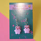 Kawaii Bear Dangly Earrings - CHOOSE FROM 8 COLOURS!