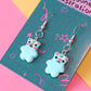 Kawaii Bear Dangly Earrings - CHOOSE FROM 8 COLOURS!