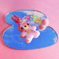 Pink Rainbow Bear Keyring