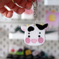 Acrylic Cow keyring