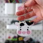 Acrylic Cow keyring