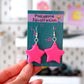 Flat Star Earrings - CHOOSE YOUR COLOUR (sterling silver plated, hypoallergenic)