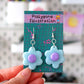 Flower Earrings - CHOOSE YOUR COLOURS (sterling silver plated, hypoallergenic)