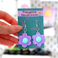 Flower Earrings - CHOOSE YOUR COLOURS (sterling silver plated, hypoallergenic)