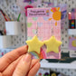 Flat Star Earrings - CHOOSE YOUR COLOUR (sterling silver plated, hypoallergenic)