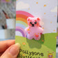 Pink Sparkle Bear Pin