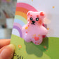 Pink Sparkle Bear Pin