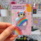 Blue Rainbow Bear badge