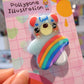 Blue Rainbow Bear badge