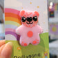 Pink Kawaii Bear Badge