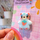 Strawberry Blue Bear Pin