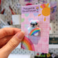 Blue Rainbow Bear Pin