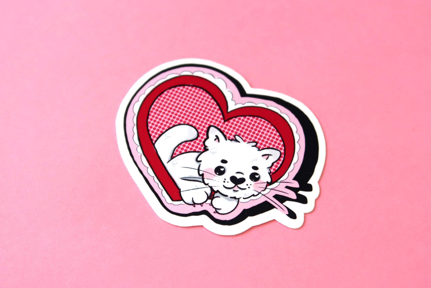 Heart Cat Sticker