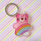 Rainbow Bear acrylic keyring