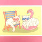 Summer Kitties Postcard Print