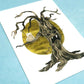 Spooky Tree Postcard Print