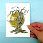 Spooky Tree Postcard Print