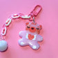 Pink Shimmer Bear Keyring