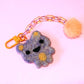 Felted Bear Keyring with Chain & Pom Pom Collection 4