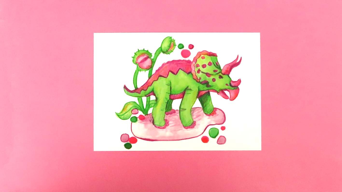 Dinosaur Postcard Print