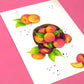 Peachy Postcard Print