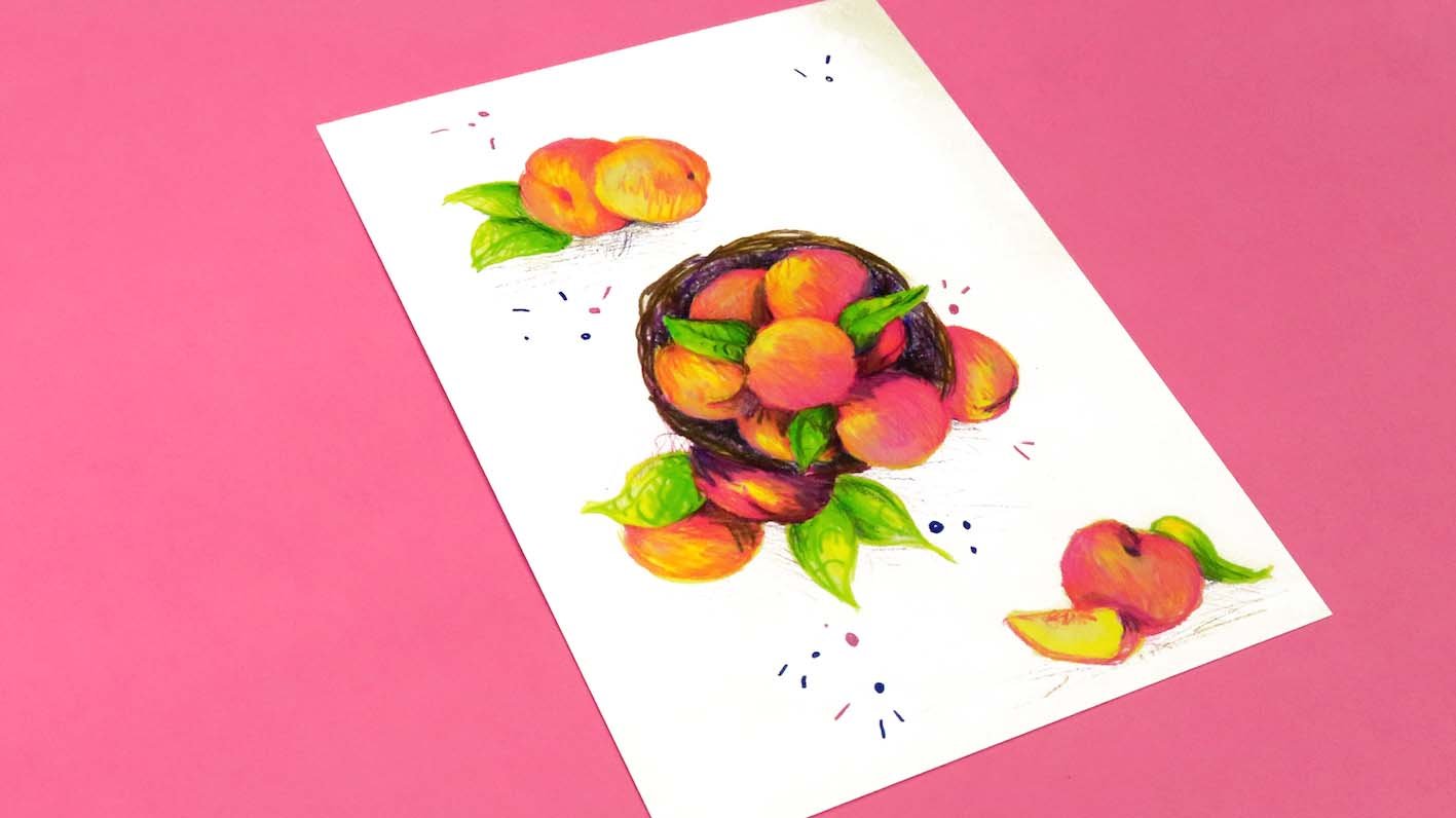 Peachy Postcard Print