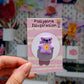 Purple Flower Bear Pin