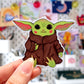 Baby Yoda / Grogu Vinyl Sticker