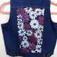 Flower Denim Cropped Waistcoat - Hand Painted - UK Size 10