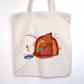 Canvas Rainbow Bear Tote Bag