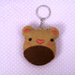 Light Brown Bear - Handmade Felt Keyring
