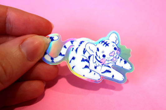 Holographic Tiger Sticker