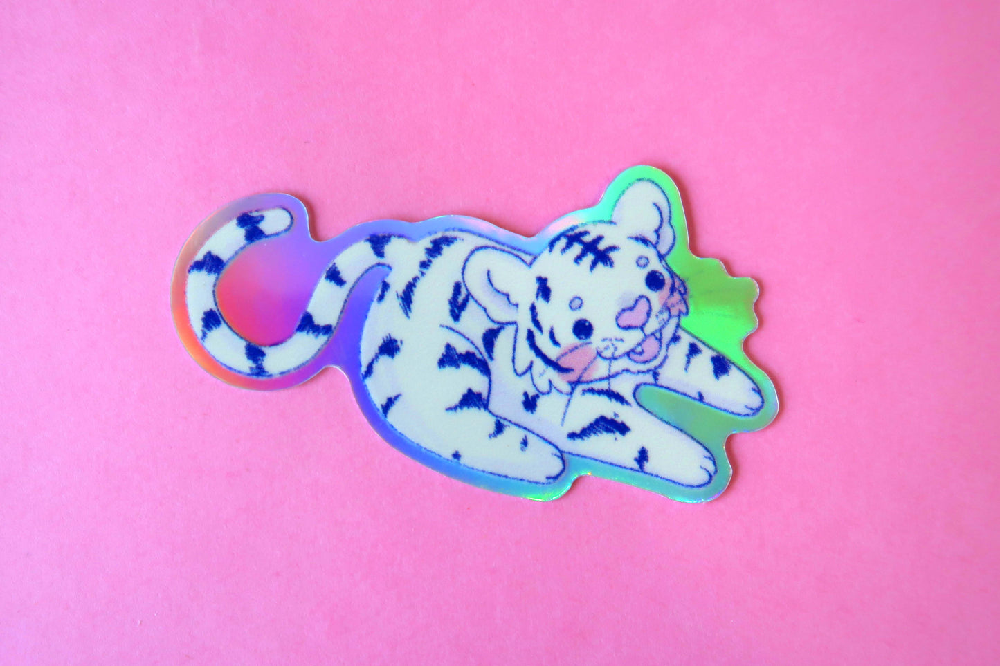 Holographic Tiger Sticker