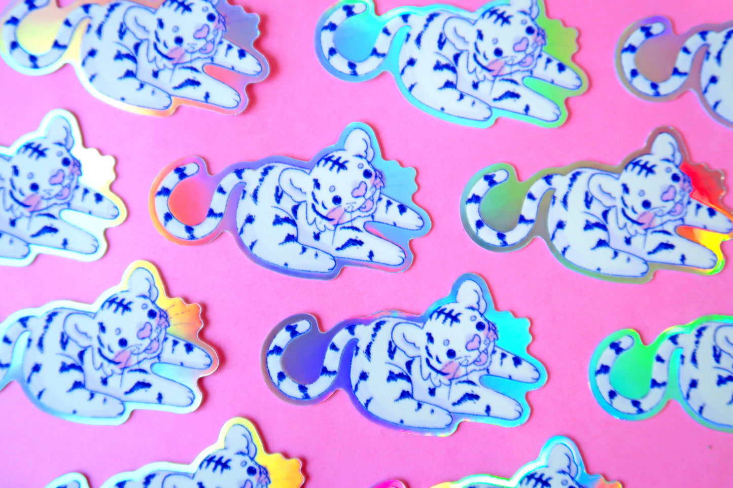 Holographic Tiger Sticker