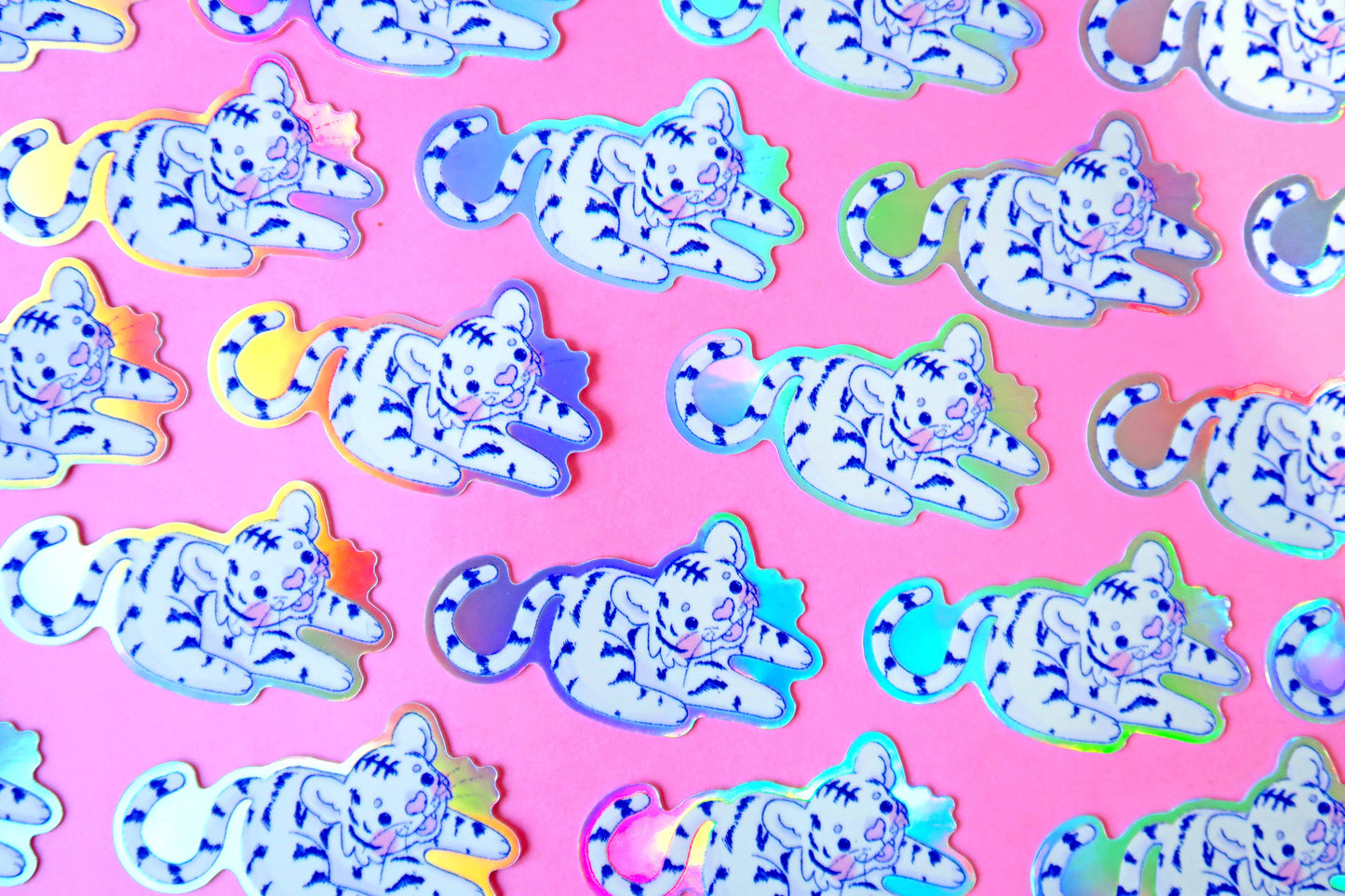 Holographic Tiger Sticker