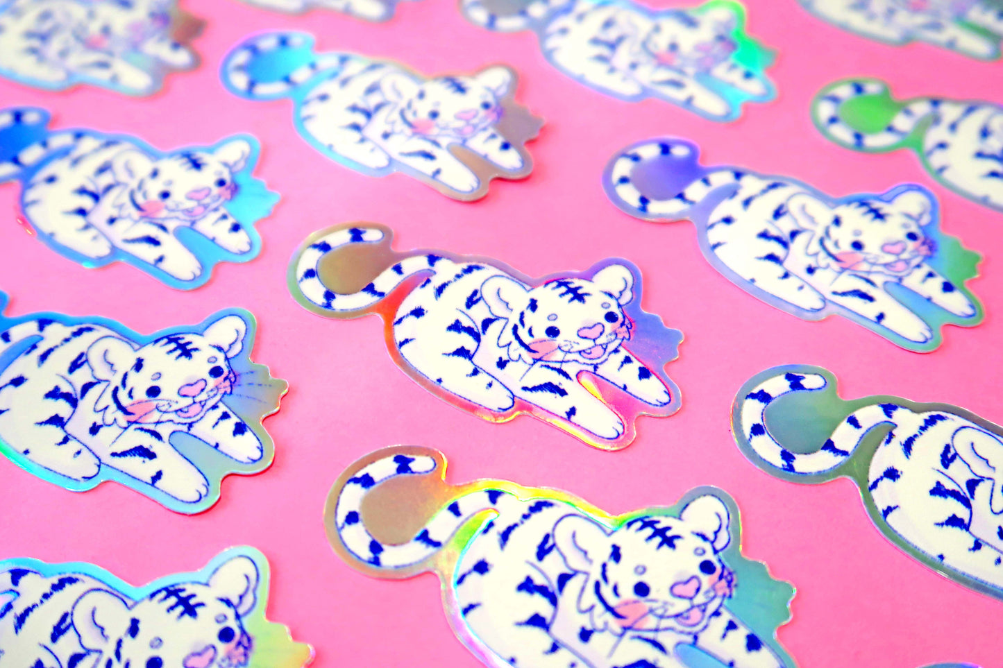 Holographic Tiger Sticker