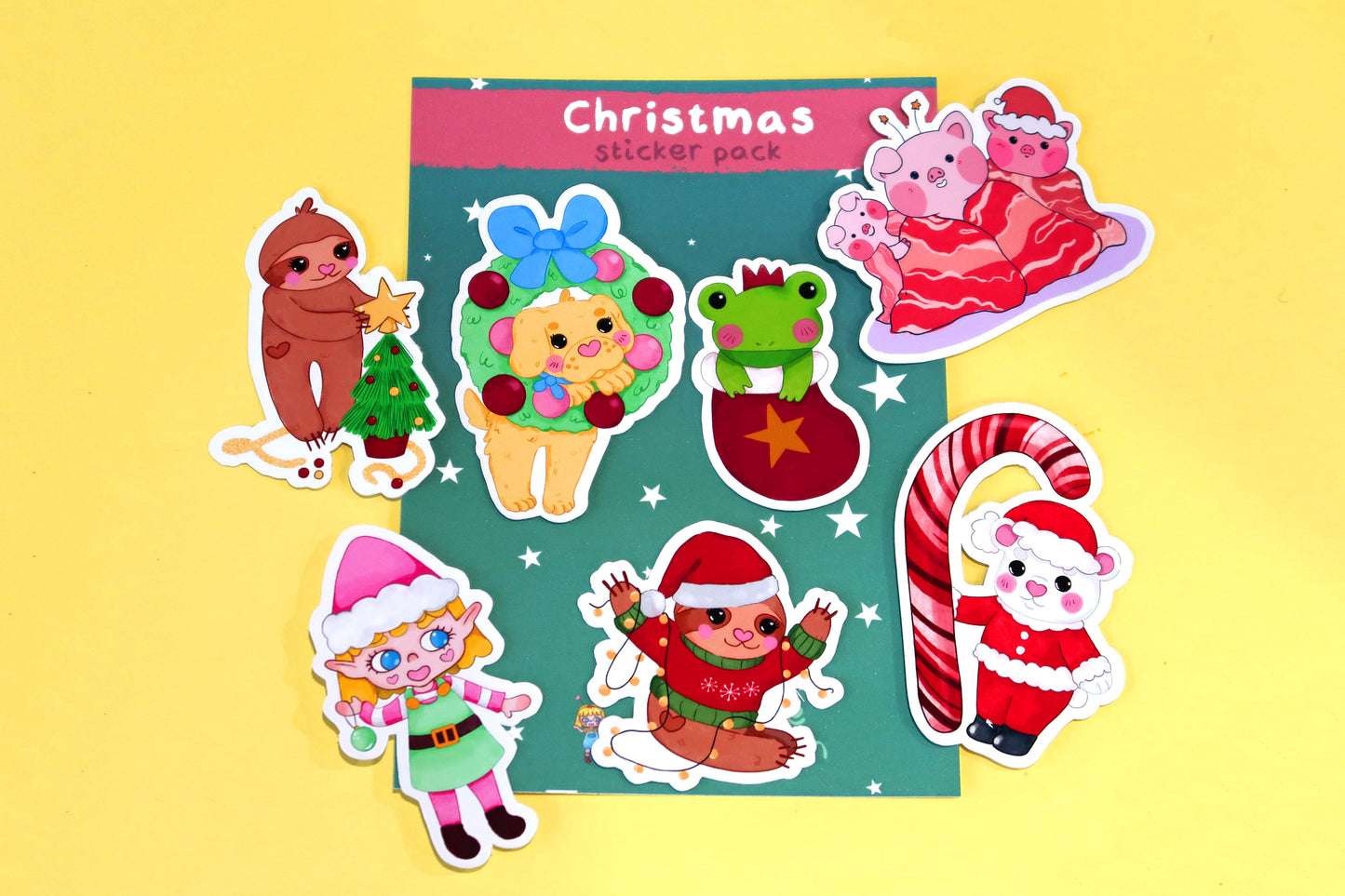 Christmas Sticker Set (Pack of 7)