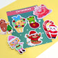 Christmas Sticker Set (Pack of 7)