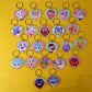 Animal Crossing New Horizons Amiibo Heart Keyrings