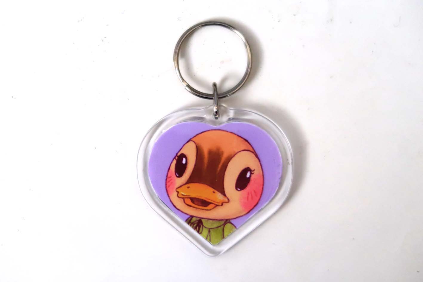 Animal Crossing New Horizons Amiibo Heart Keyrings