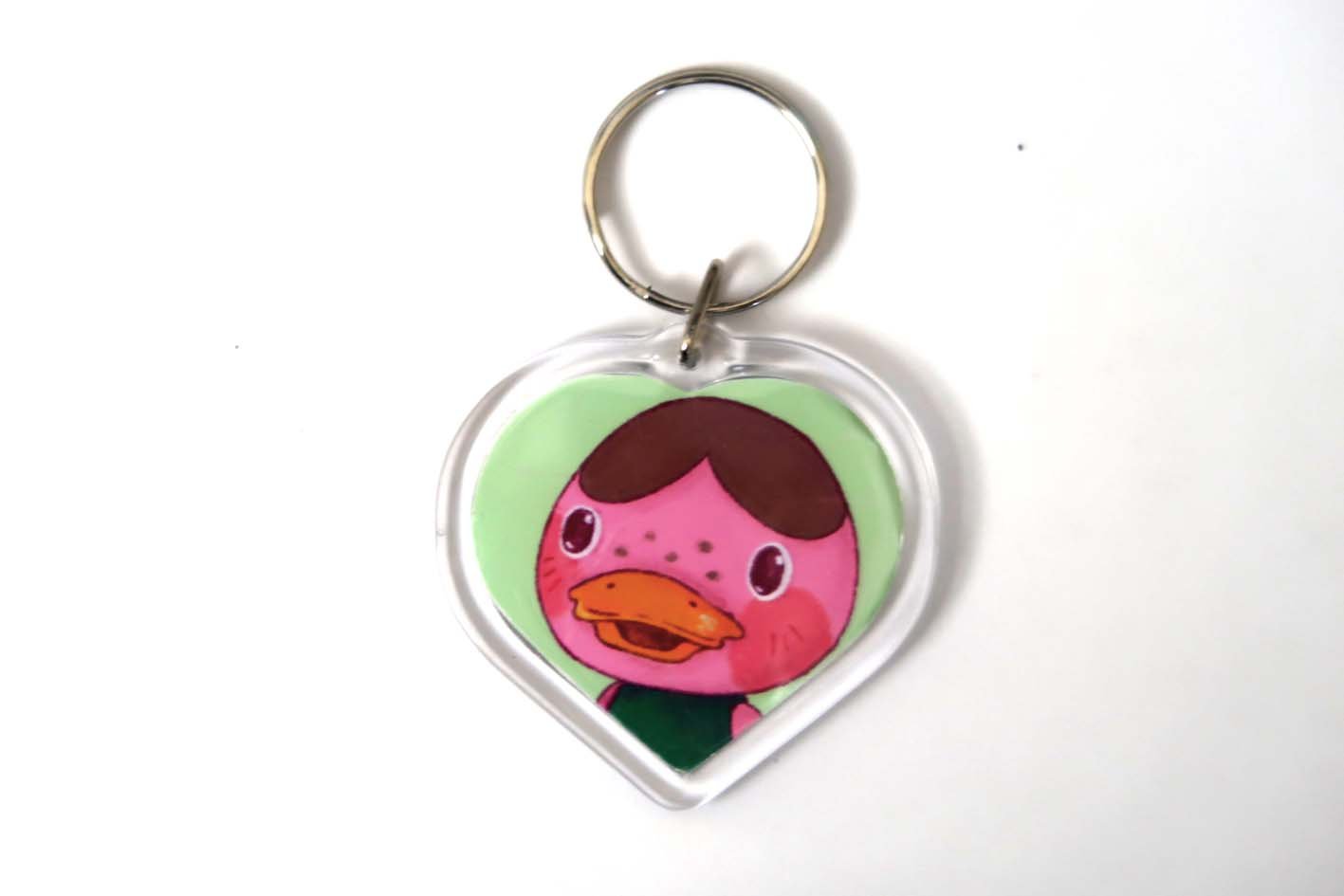 Animal Crossing New Horizons Amiibo Heart Keyrings