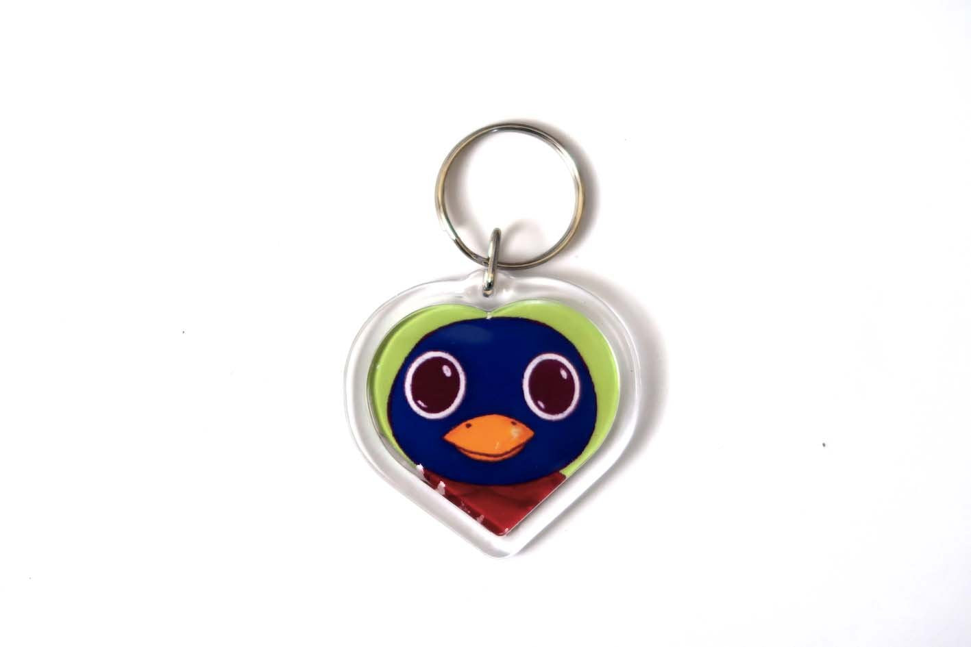 Animal Crossing New Horizons Amiibo Heart Keyrings