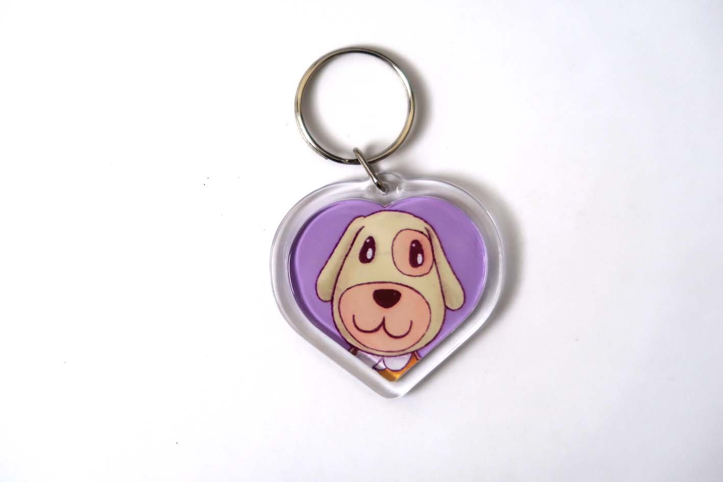 Animal Crossing New Horizons Amiibo Heart Keyrings