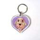 Animal Crossing New Horizons Amiibo Heart Keyrings