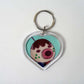 Animal Crossing New Horizons Amiibo Heart Keyrings
