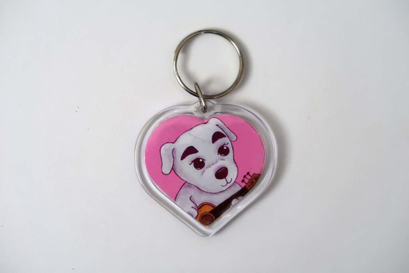 Animal Crossing New Horizons Amiibo Heart Keyrings