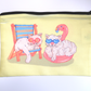 Summer Kitties Make-up Bag and Mirror set